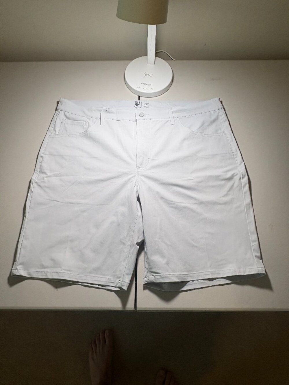 Graham Luxe Light Grey golf shorts